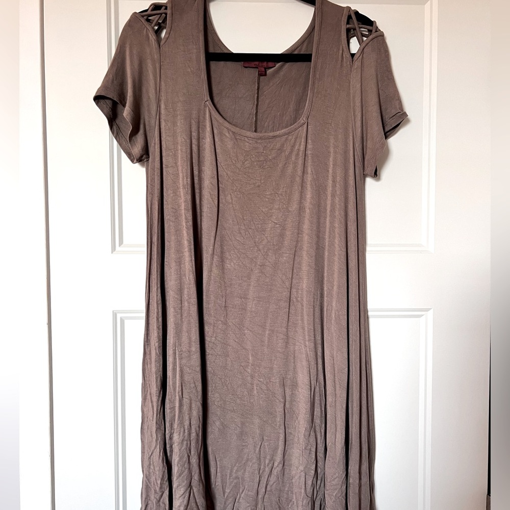 Square Neck T Shirt Dress